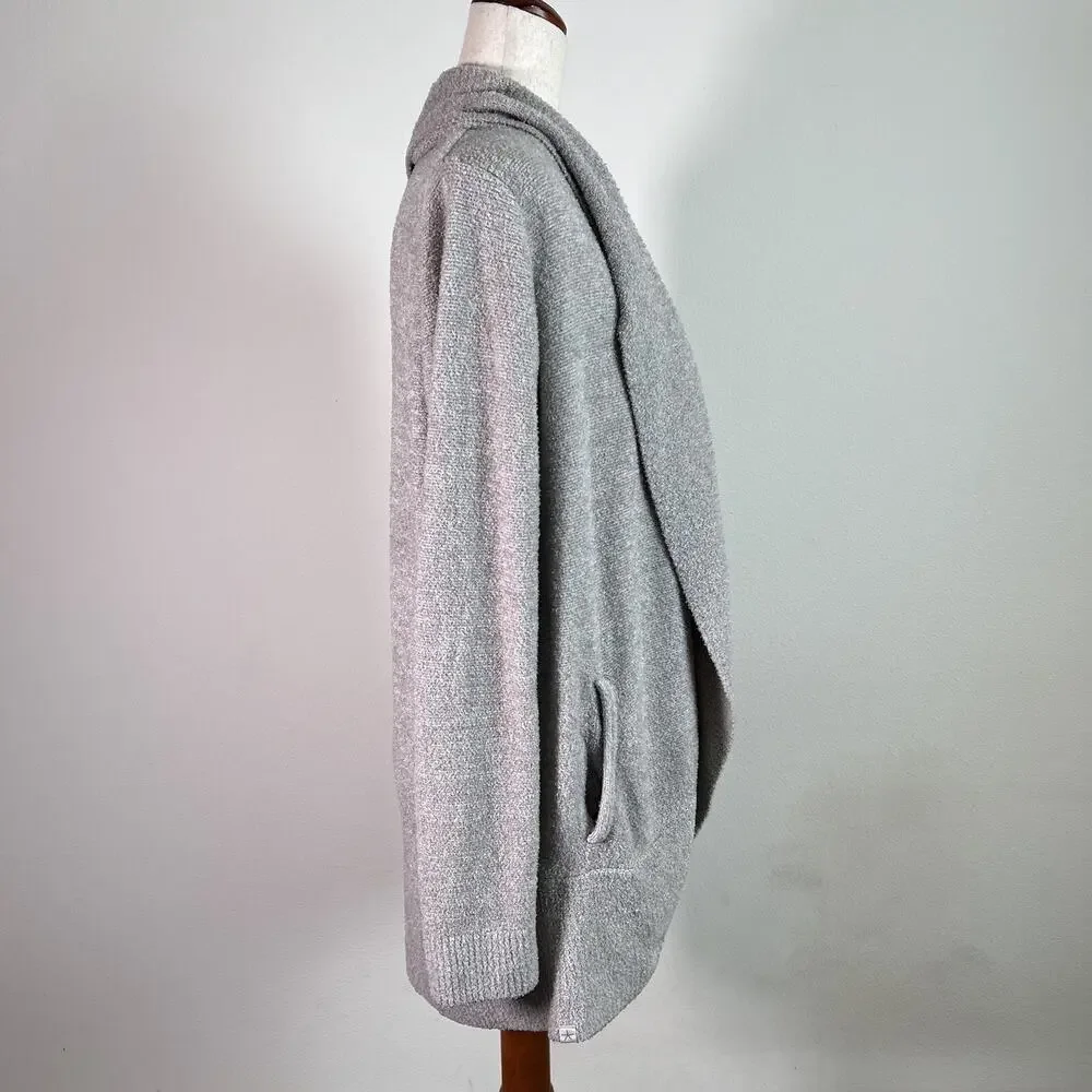 Barefoot Dreams CozyChic Lite Cardigan L/XL Grey Comfort Loungewear Pajama‎